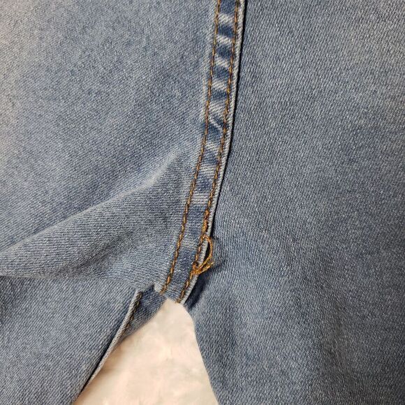 Miss Look size small aztec print embroidered 7" denim jean festival boho shorts - Picture 3 of 7